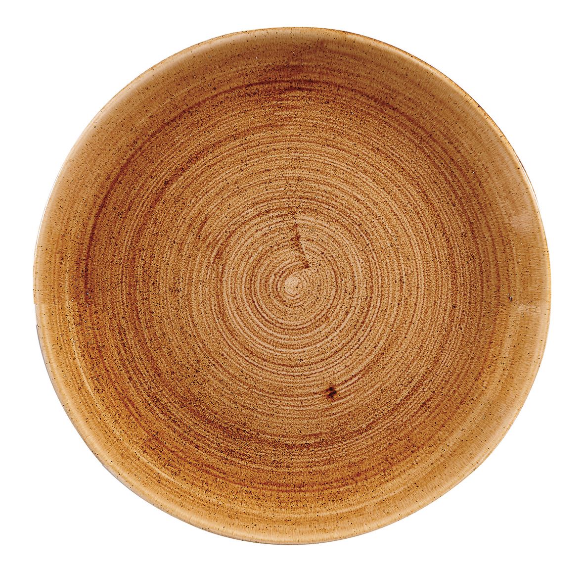 Assiette plate ronde Patina porcelaine cuivre 21.7 cm In Situ - 058521