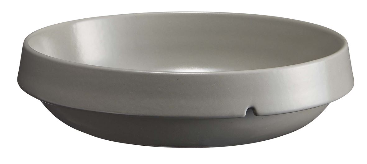 Plat rond Welcome céramique gris 1.8 L Emile Henry - 071341