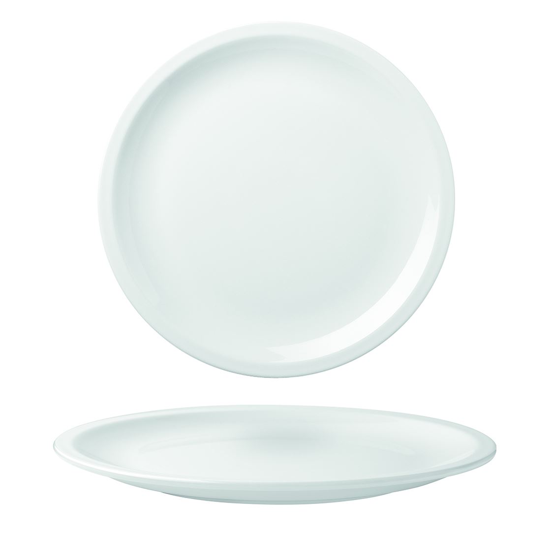 Assiette plate ronde Romus porcelaine blanc 27 cm In Situ - 050546