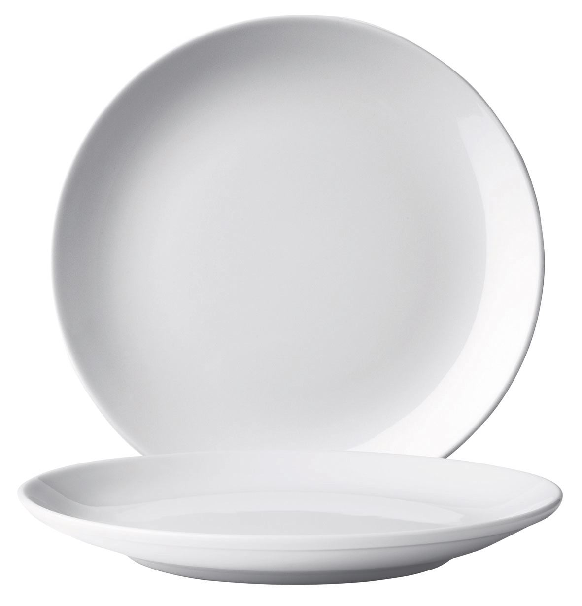 Assiette plate ronde Eo porcelaine blanc 23 cm In Situ - 050165