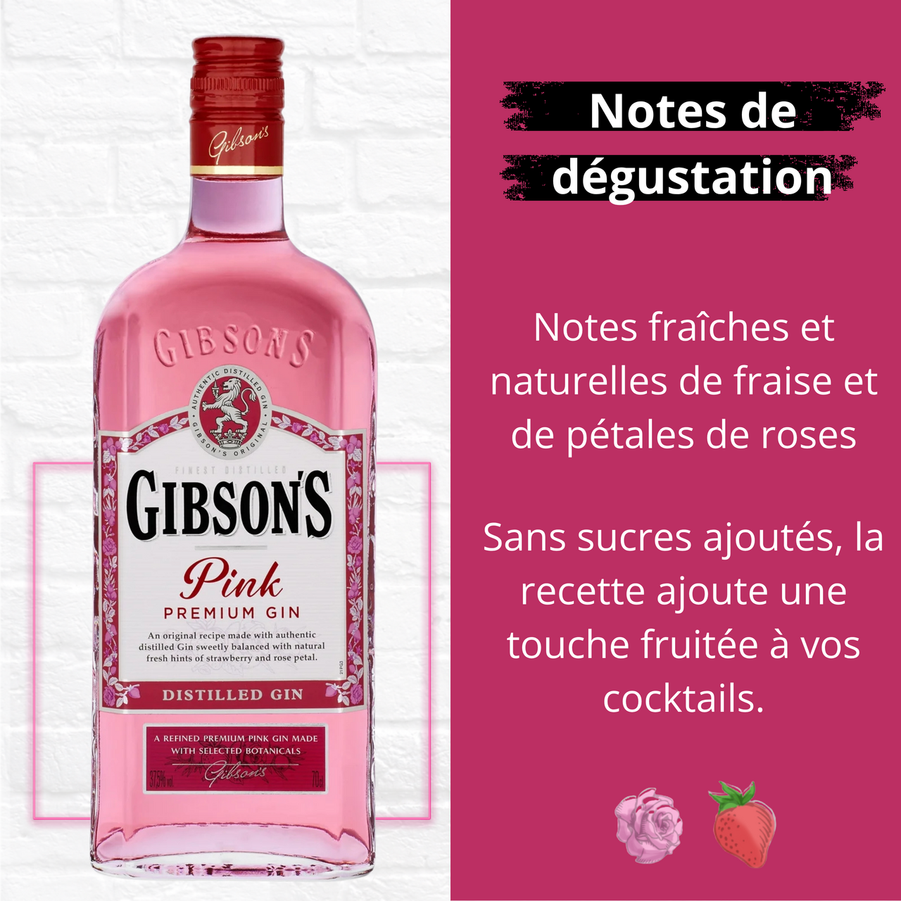 Gibson's Gin Pink 37.5% 70 cl