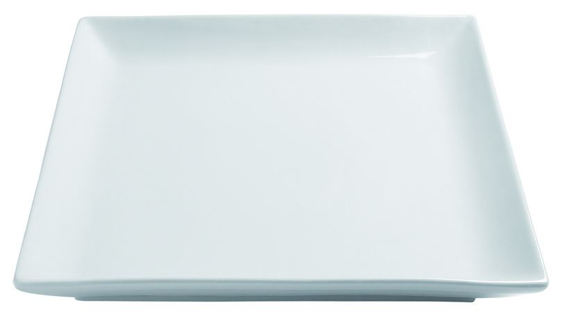 Assiette plate carrée Clelia porcelaine blanc 21 x 21 cm In Situ - 050211