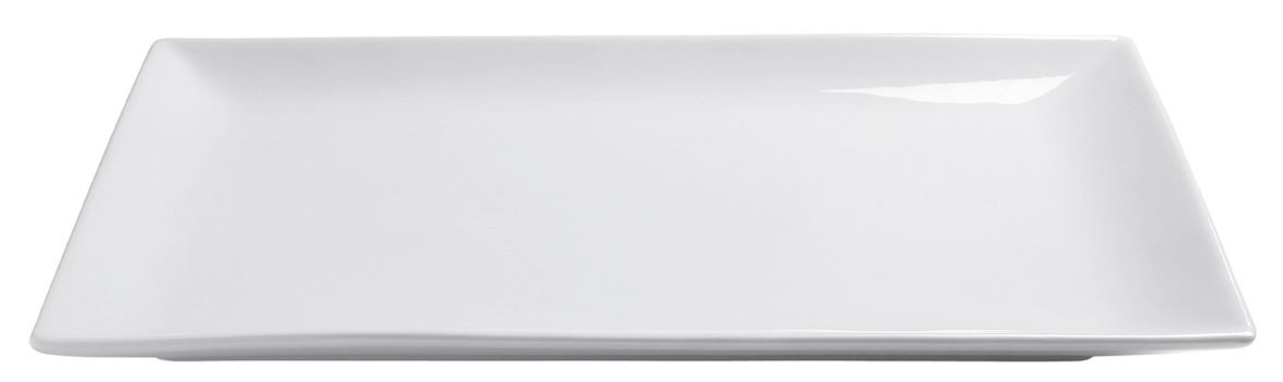 Assiette plate rectangle Clelia porcelaine blanc 35 x 23 cm In Situ - 050212