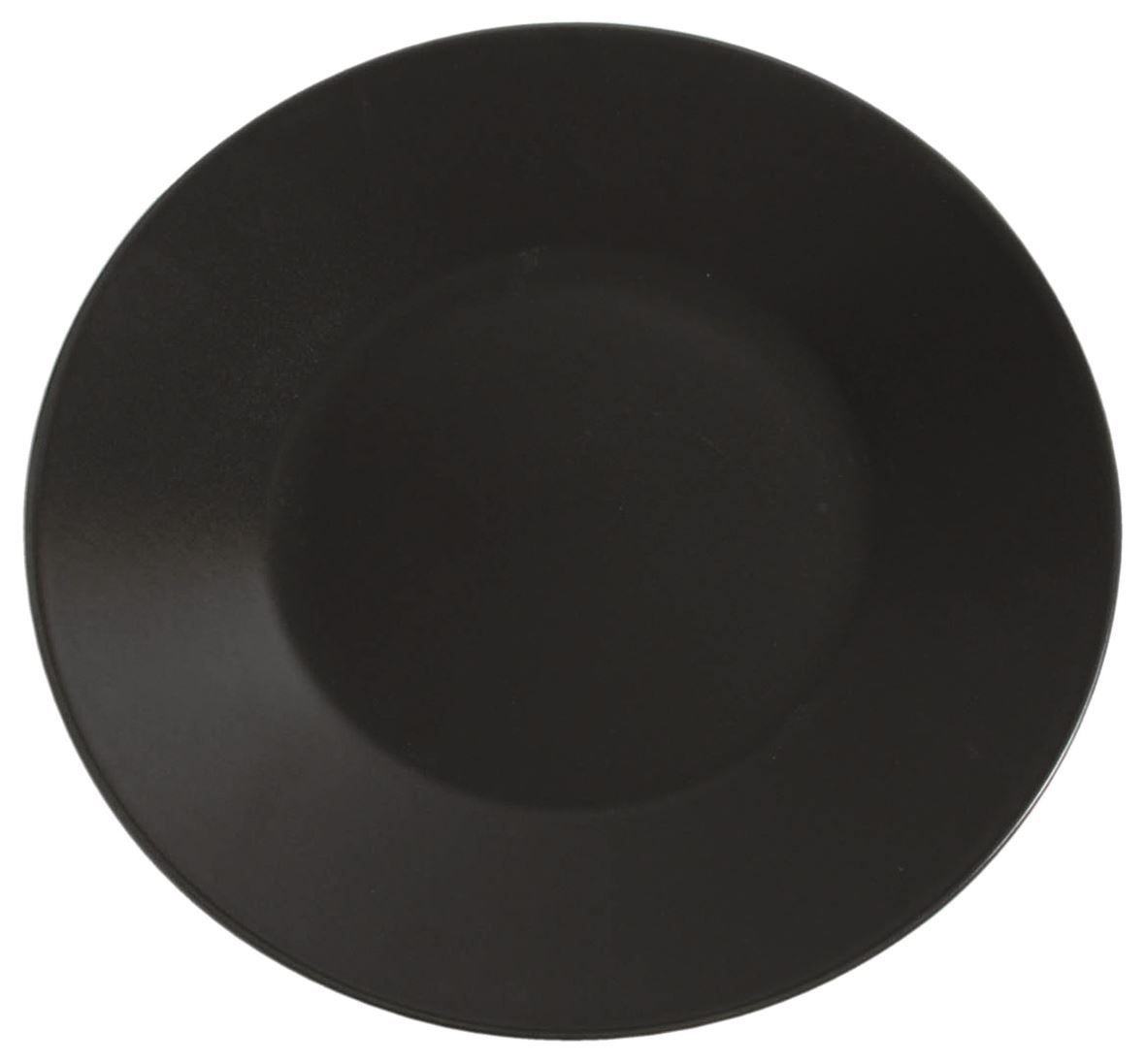 Assiette plate ronde Kuro grès noir 30.5 cm In Situ - 050276