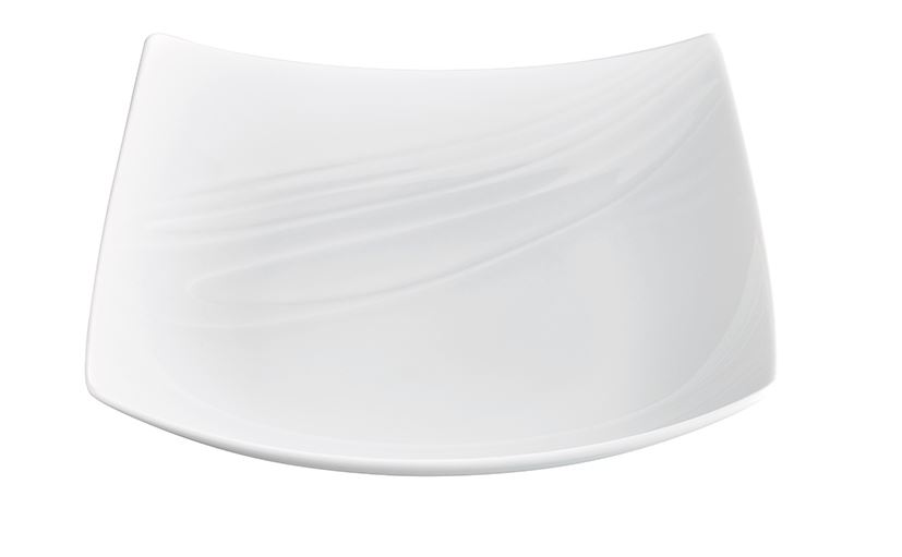 Assiette creuse carré Food'Ji porcelaine blanc 22 x 22 cm In Situ - 050633