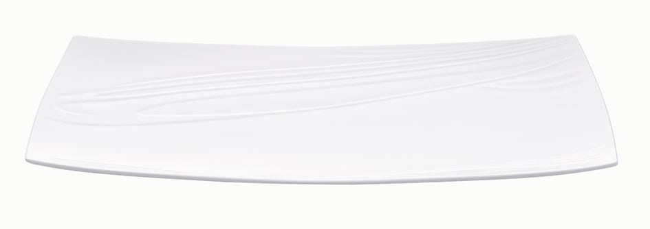 Assiette plate rectangle Food'Ji porcelaine blanc 37 x 23 cm In Situ - 050634