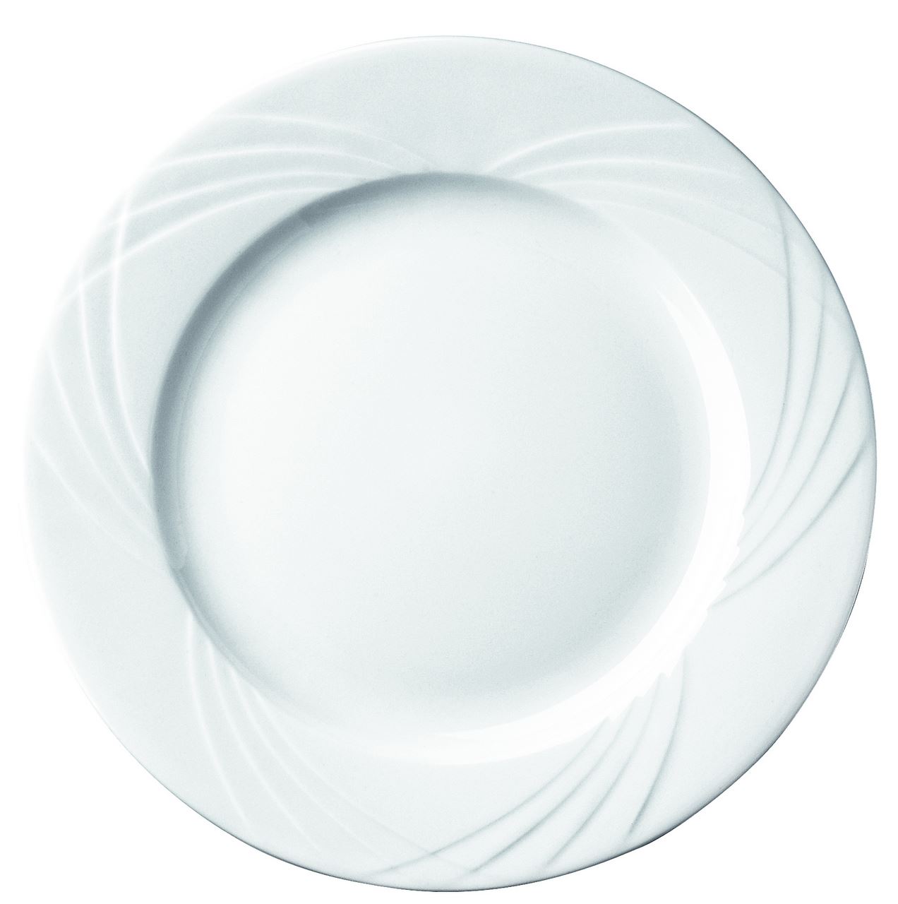 Assiette plate ronde Europa N°2 porcelaine blanc 27 cm In Situ - 050990