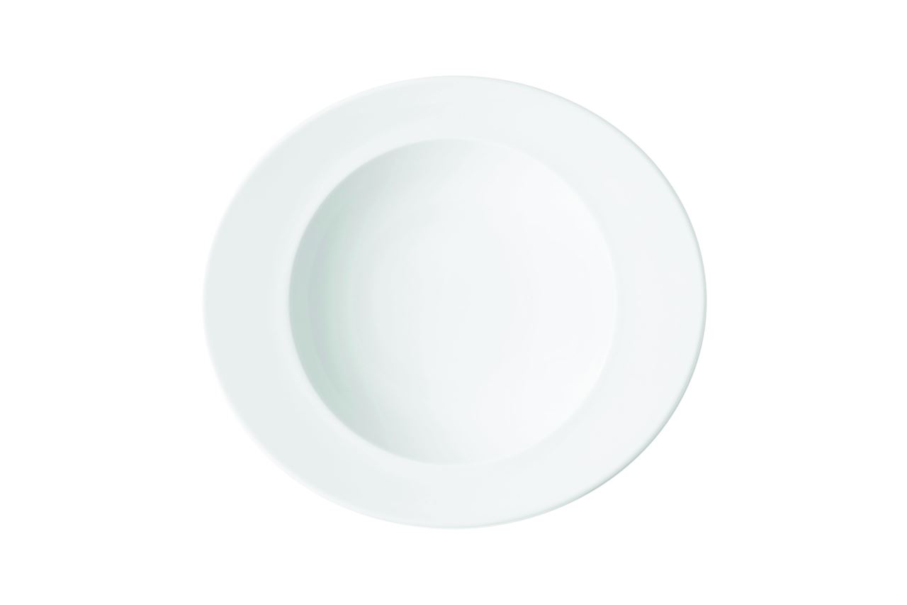 Assiette creuse rond Gourmet porcelaine blanc 31.2 cm 40 cl In Situ - 050685