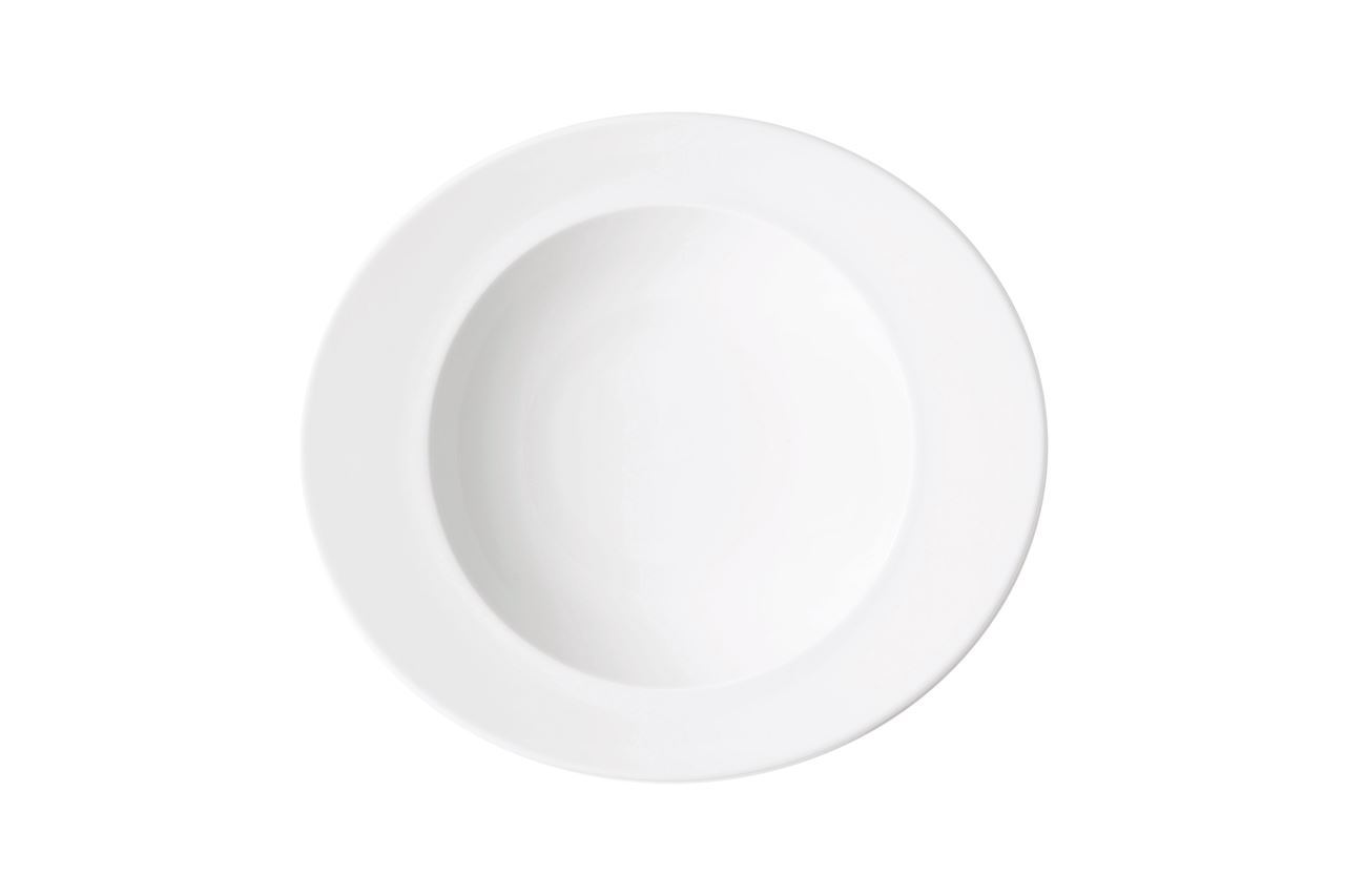 Assiette creuse rond Gourmet porcelaine blanc 24.2 cm 29 cl In Situ - 050680