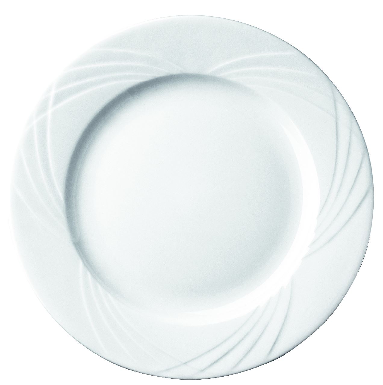 Assiette plate ronde Europa porcelaine blanc 20 cm In Situ - 050994