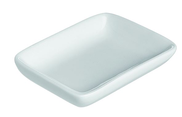 Miniature rectangle porcelaine blanc 8 x 5.5 cm In Situ - 051356