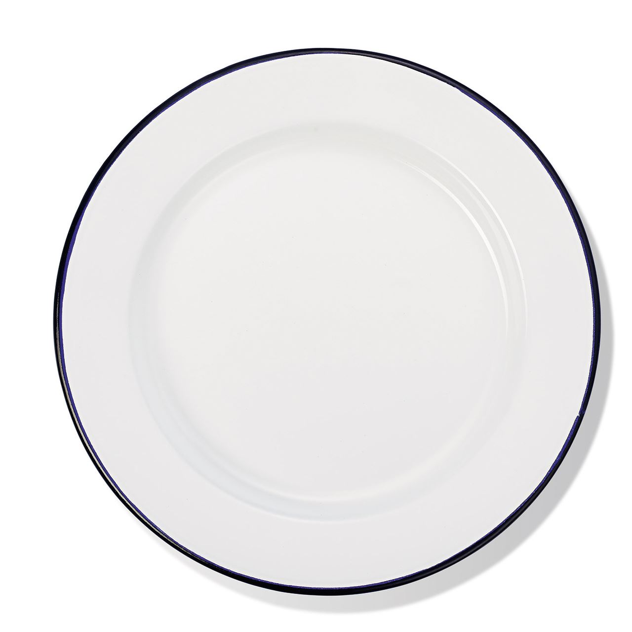 Assiette plate ronde Snaack acier blanc 25.5 cm In Situ - 051003