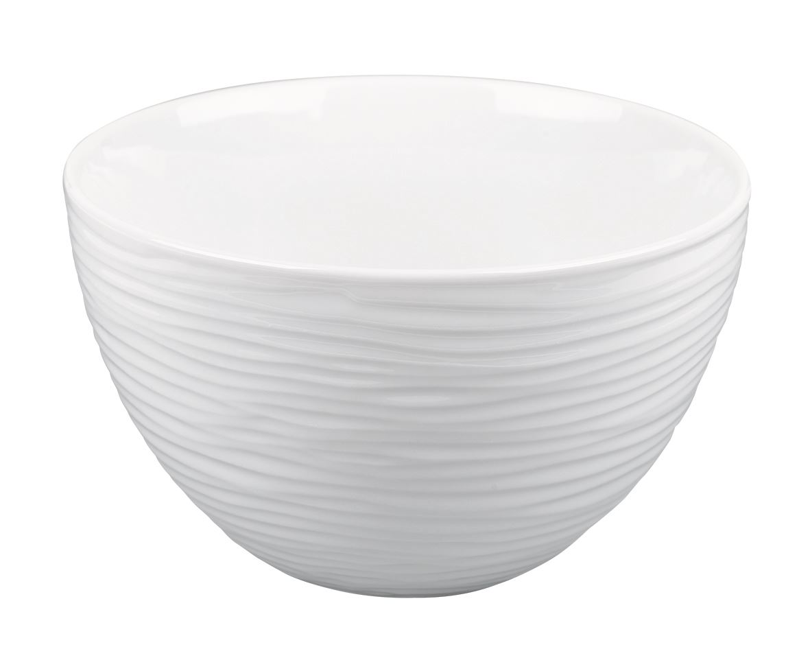 Saladier individuel Plisse'O porcelaine blanc 14 cm 65 cl In Situ - 051384