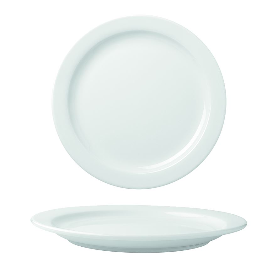 Assiette plate Clery porcelaine blanc 20.5 cm In Situ - 050474