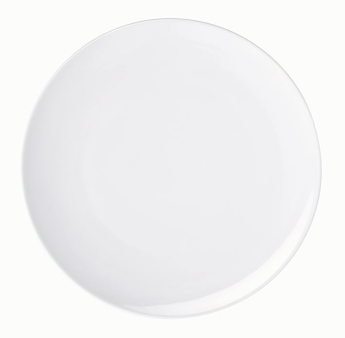 Assiette plate rond Fineo porcelaine blanc 32 cm In Situ - 050497