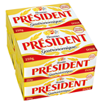 President Beurre gastronomique doux 82 %MG 4 x 250 g