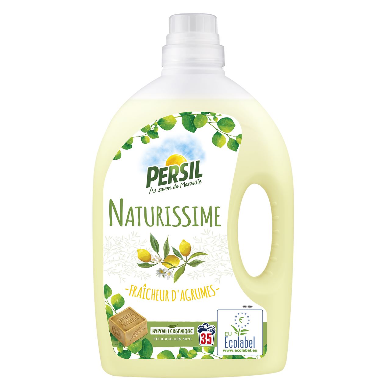 Lessive liquide Naturissime fraîcheur d'agrumes 35 doses 1.925 L Persil