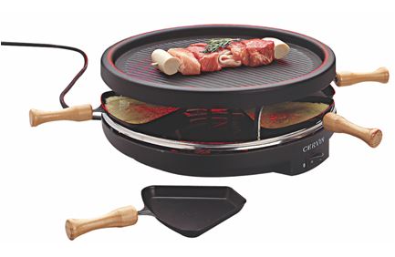 Appareil à raclette 6 poelons + grill Le Tellier