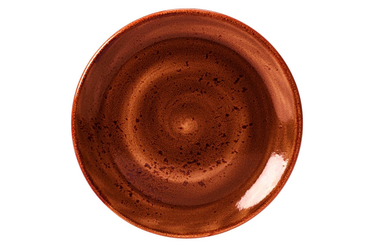 Assiette coupée ronde Craft terracota 25 cm x 24 Steelite