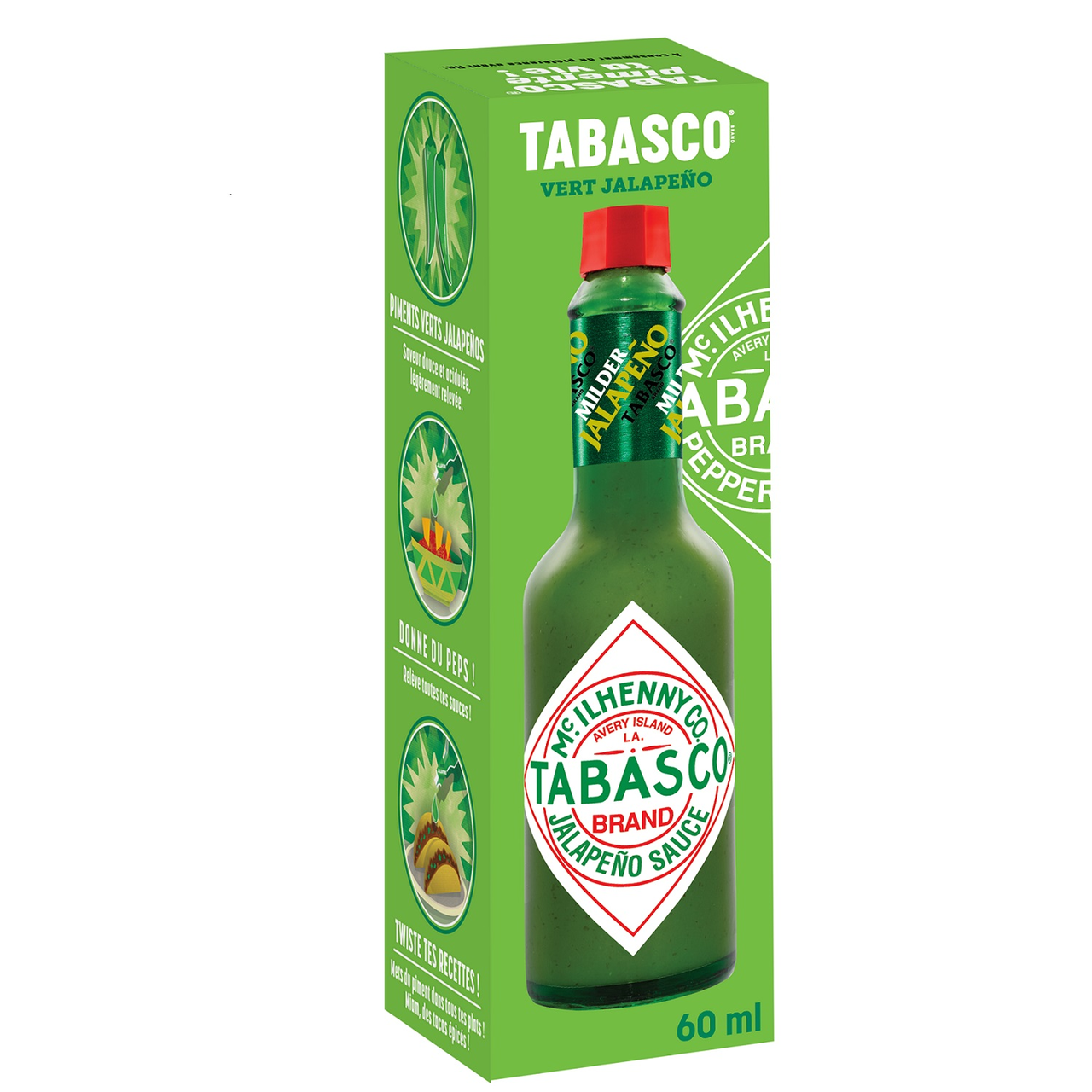 Tabasco Sauce piquante au piment vert Jalapeno flacon 60 ml