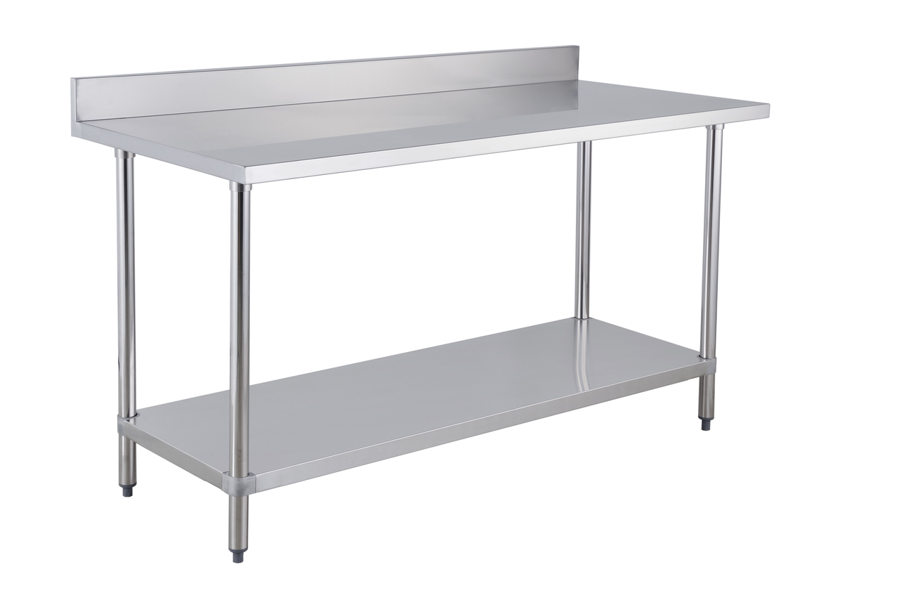 METRO PROFESSIONAL Table adossée avec étagère 88 x 70 x 160 cm