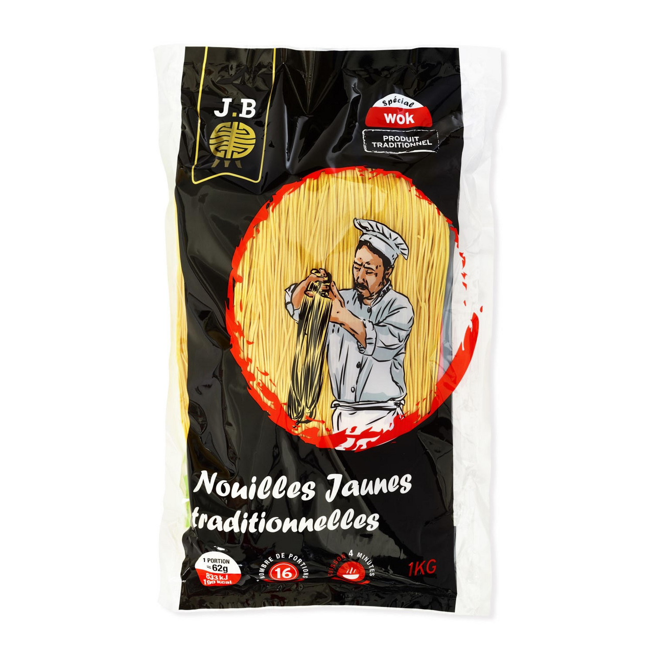 J.B Nouilles chinoises jaunes 1 kg
