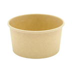 Pot à glace kraft brun 90 ml x 50