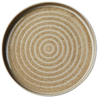 Assiette plate Orbital porcelaine sable 25 cm In Situ