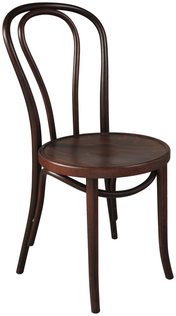 Chaise de restaurant Lara acajou