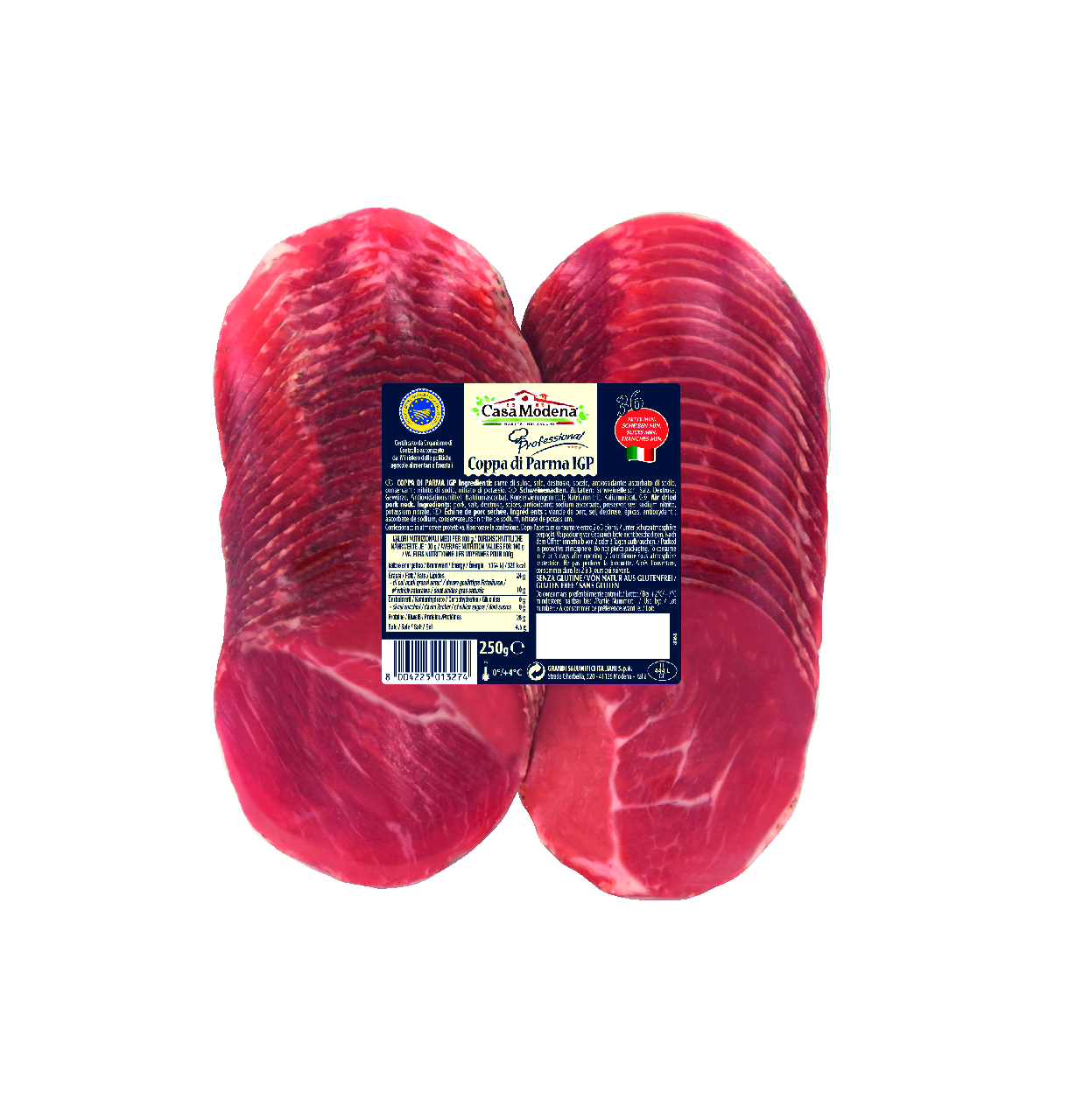 Casa Modena Coppa de parme IGP 26 tranches barquette 250 g