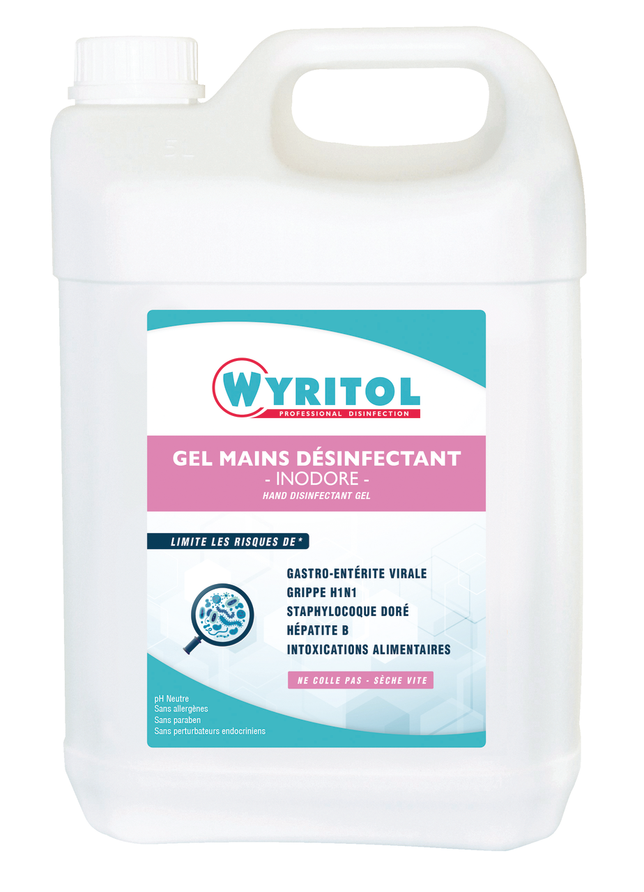 Wyritol Gel mains désinfectant inodore 5 L