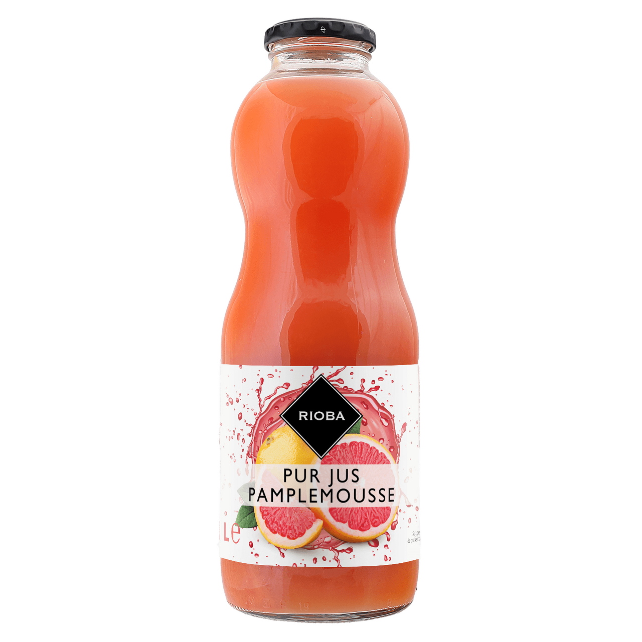 RIOBA Jus de pamplemousse rose 6 x 1 L verre perdu