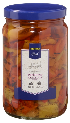 METRO Chef Poivrons grillés à l'huile bocal 1.7 L