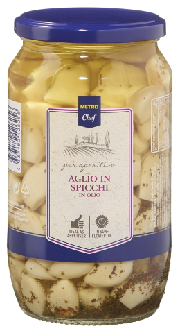 METRO Chef Gousses d'ail à l'huile bocal 660 g