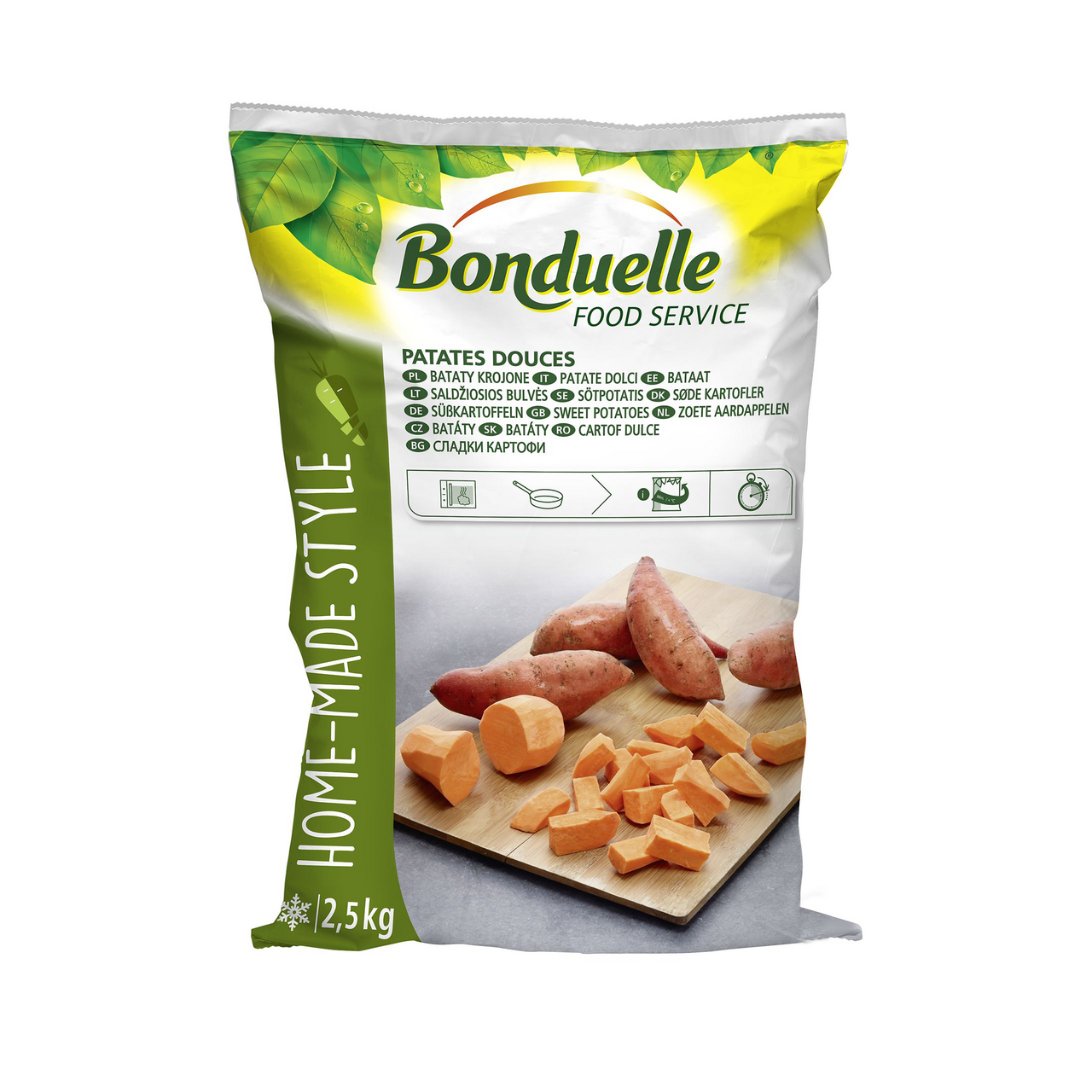 Bonduelle FOOD SERVICE Cubes de patates douces sachet 2.5 kg