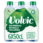 Volvic Eau minérale naturelle RPET 6 x 50 cl soit 3 L