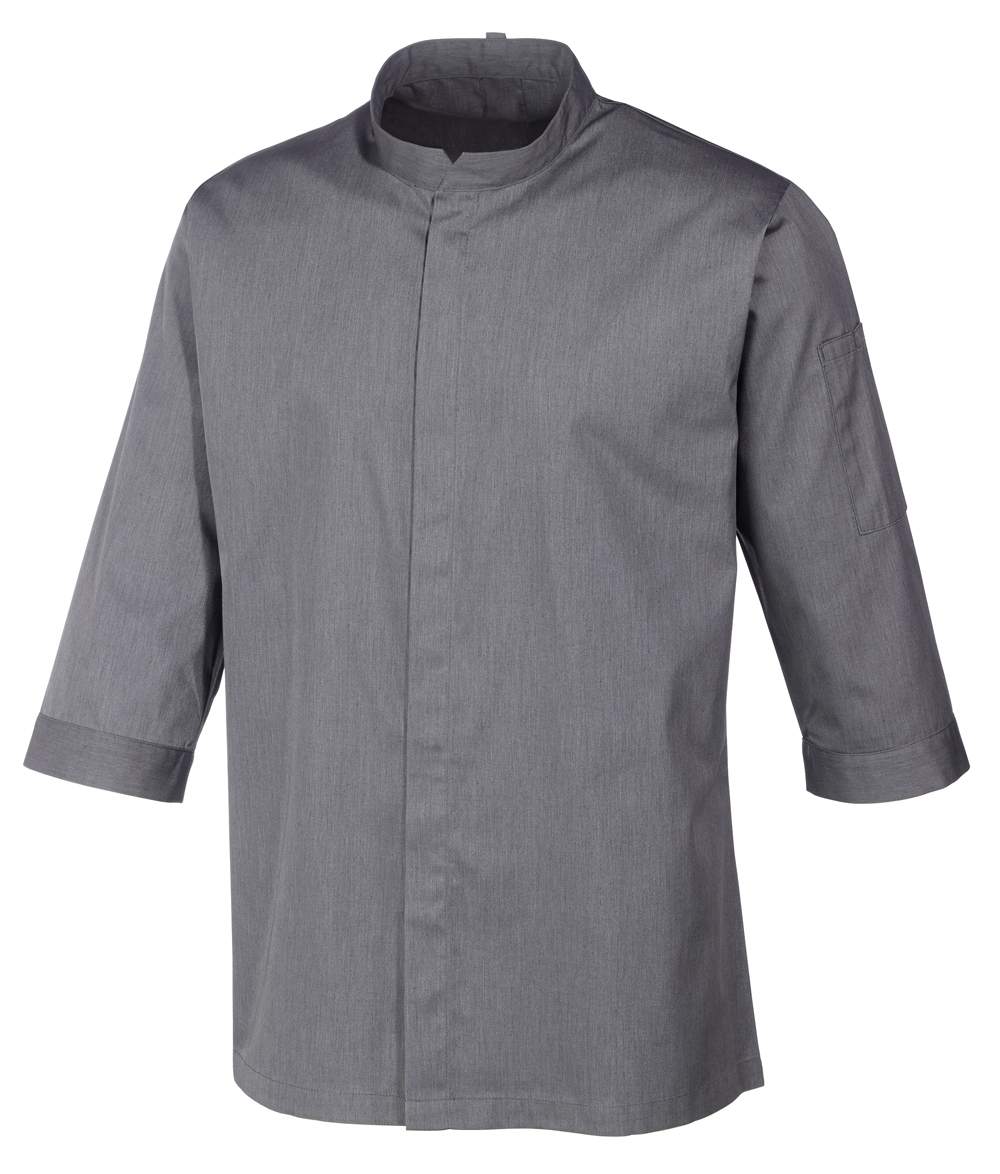 METRO PROFESSIONAL Veste de cuisine homme Look Jeans gris T.S
