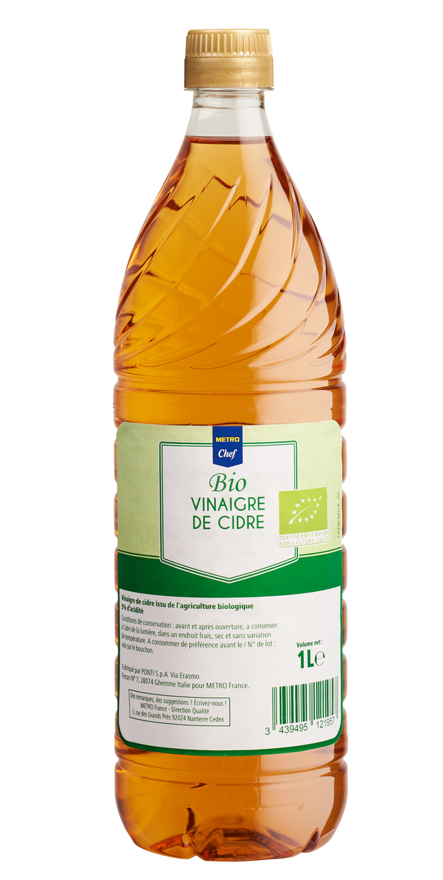 METRO Chef Vinaigre de cidre BIO 1L