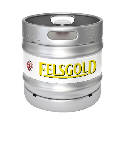 Felsgold Bière luxe 4.8° 30 L fût consigné tête 