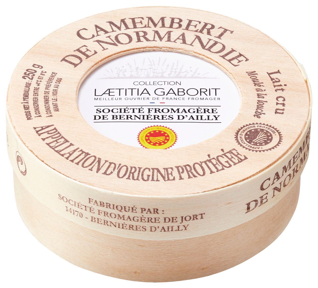 Laetitia Gaborit MOF Camembert de Normandie entier AOP 250 g