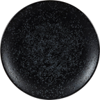 Assiette plate ronde Menu Shades porcelaine noir 27 cm In Situ