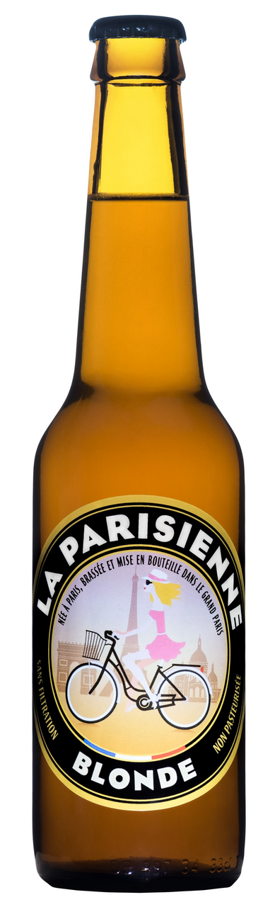 BRASSERIE LA PARISIENNE Bière blonde BIO 5.5° 33 cl verre perdu
