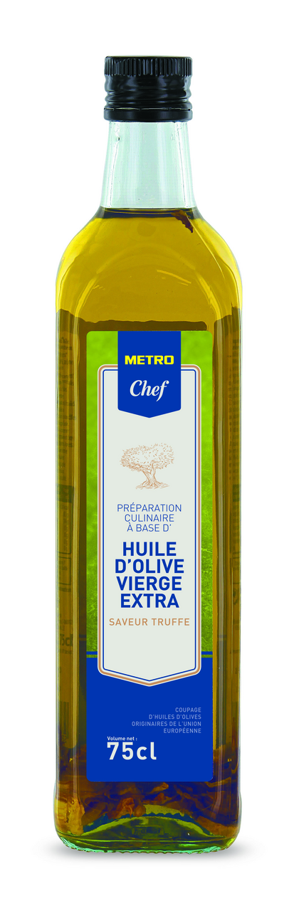 METRO Chef Huile d'olive extra vierge saveur truffe tuber aestivum 75 cl
