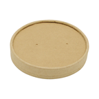 Couvercle pour pot à soupe kraft brun grand modèle x 50