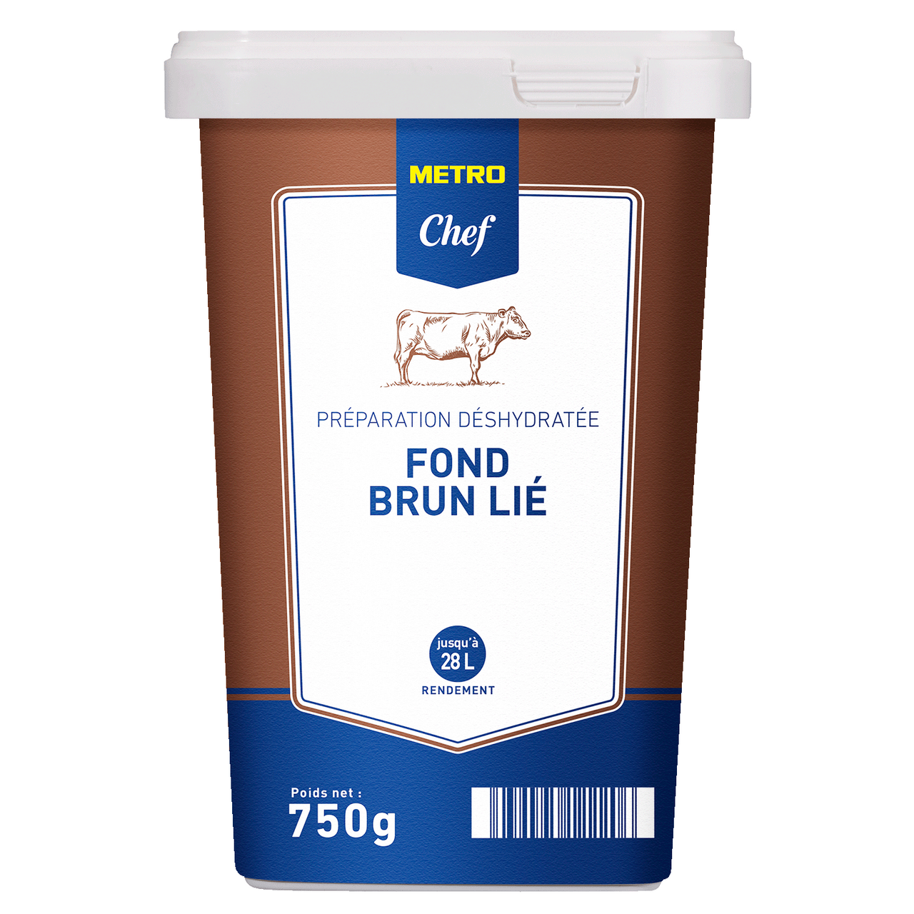 METRO Chef Fond brun lié 750 g jusqu'à 30 L