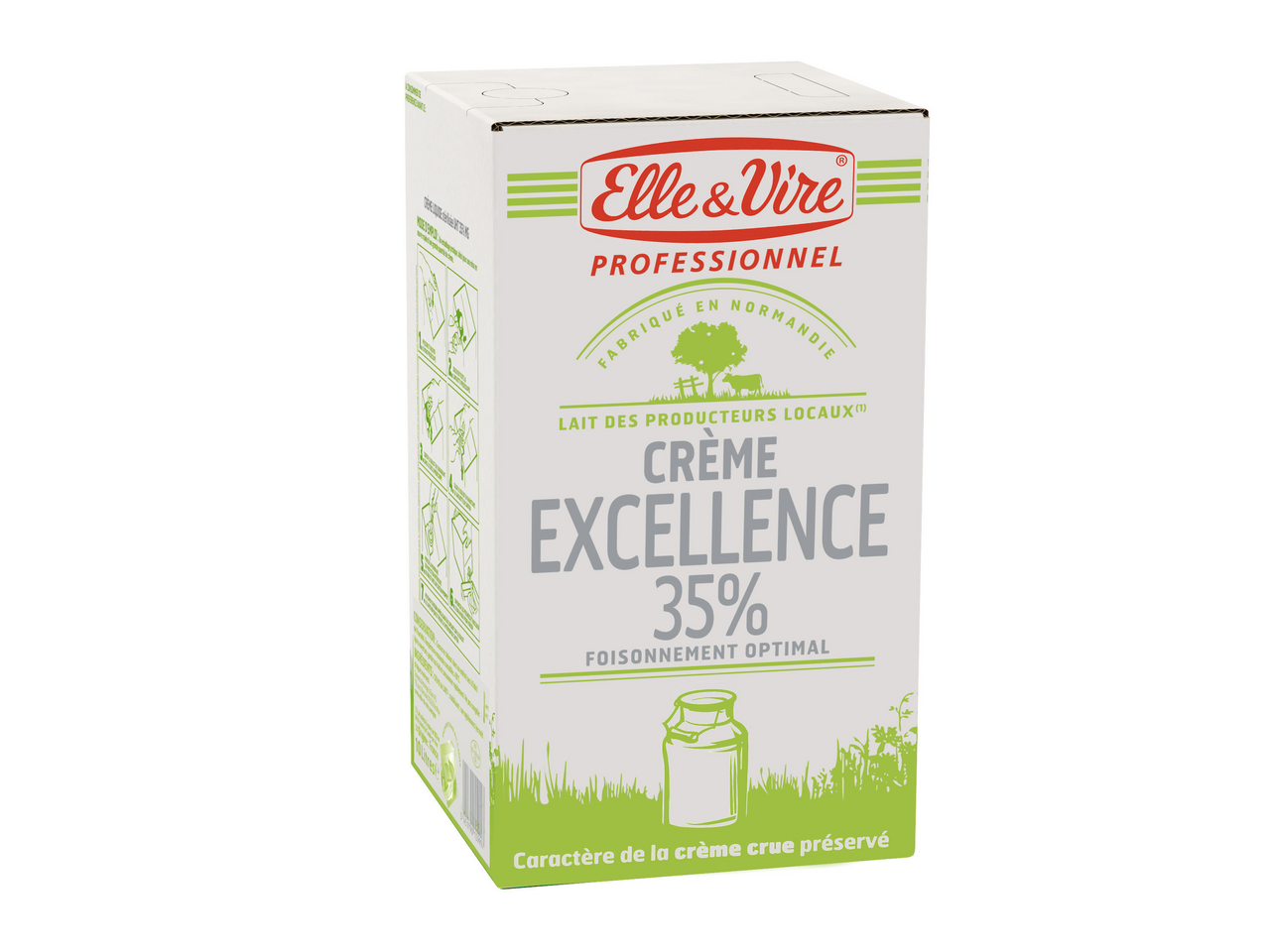 Elle & Vire PROFESSIONNEL Crème Excellence UHT 35% MG bidon 10 L
