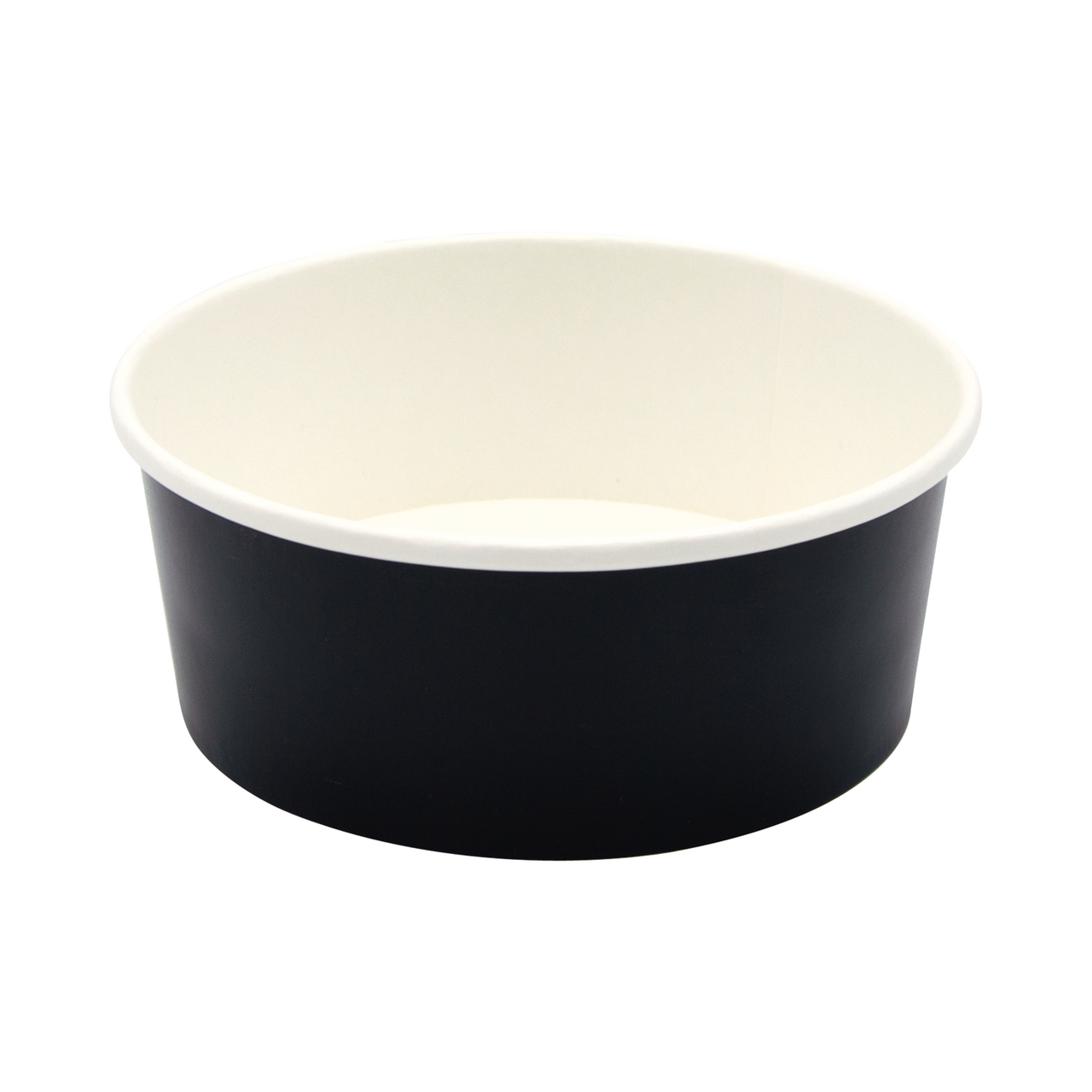 Bfooding Boîte à salade ronde carton noir 75 cl x 50 Sphère
