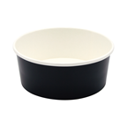 Bfooding Boîte à salade ronde carton noir 75 cl x 50 Sphère