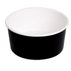 Bfooding Boîte à salade ronde carton noir 1 L x 50 Sphère
