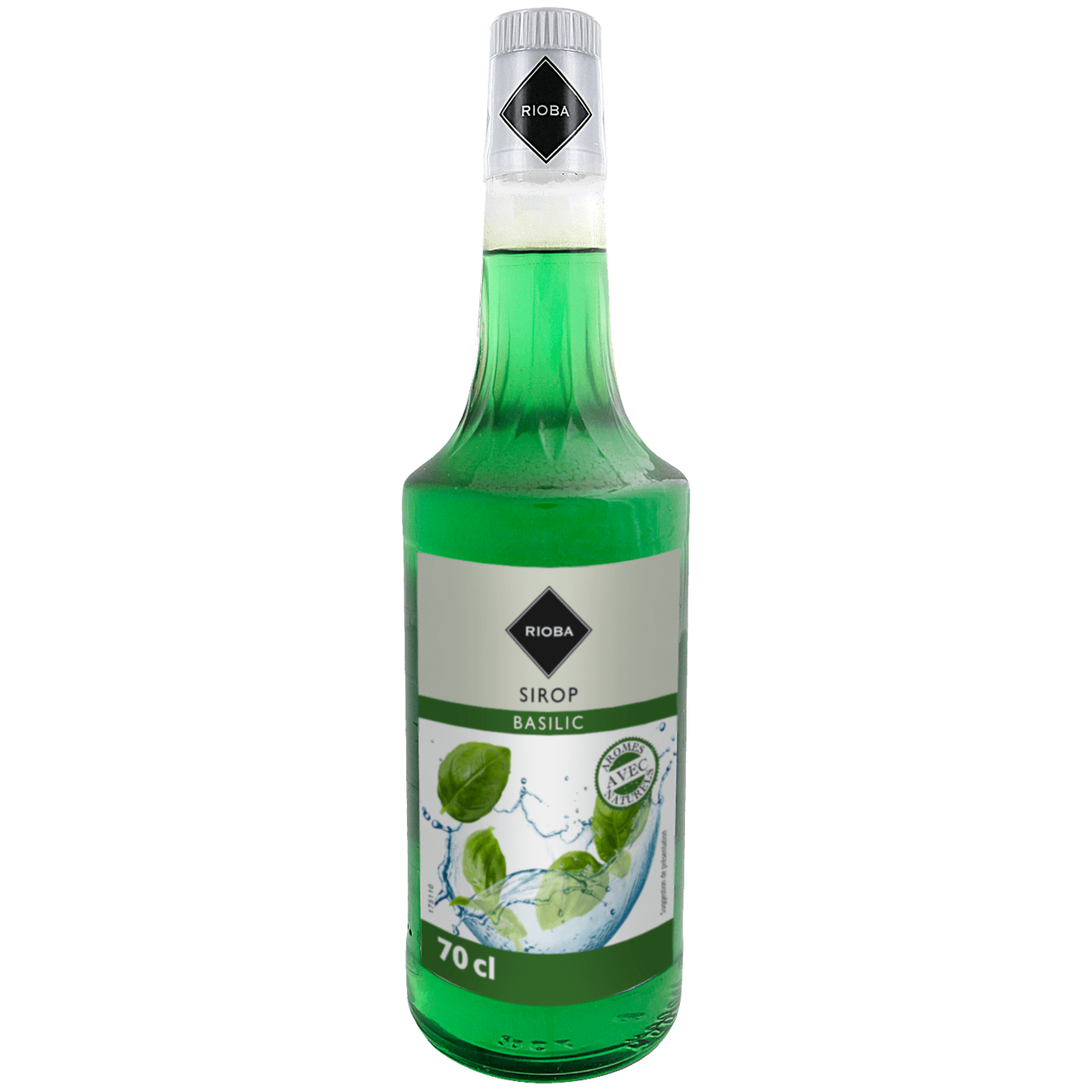 RIOBA Sirop de basilic 70 cl verre perdu